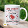 Gift For Mom Dear Mommy Human Bean Mug