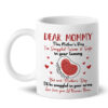 Gift For Mom Dear Mommy Human Bean Mug 2