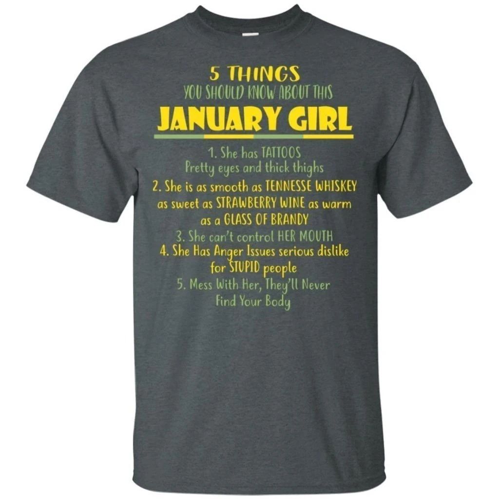 5 Things You Should Know About January Girl Birthday T-Shirt Gift Ideas