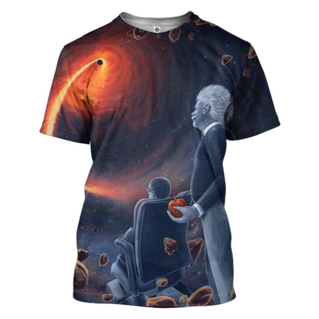 Stephen Hawking and Albert Einstein Custom T-shirt – Hoodies Apparel