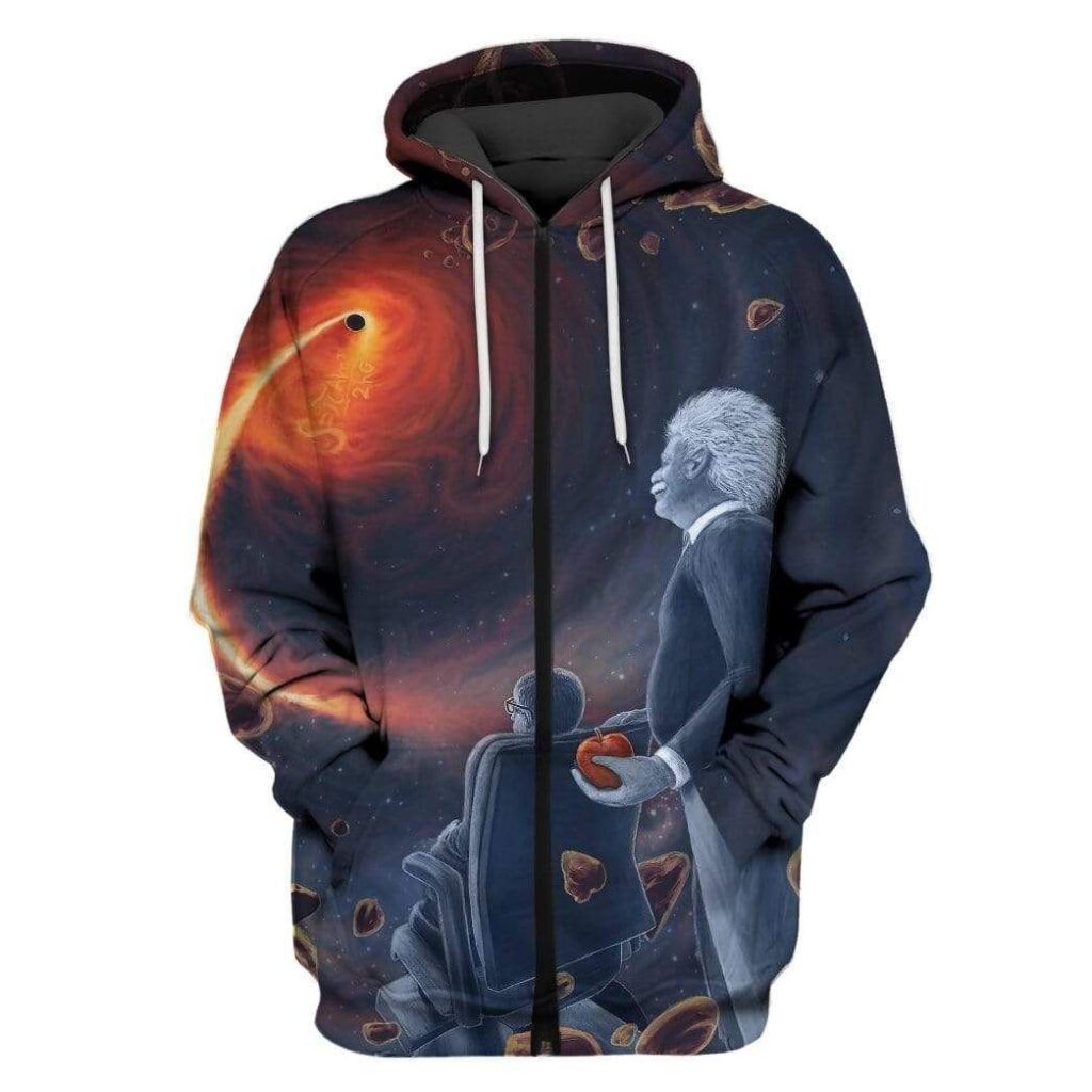 Stephen Hawking and Albert Einstein Custom T-shirt – Hoodies Apparel