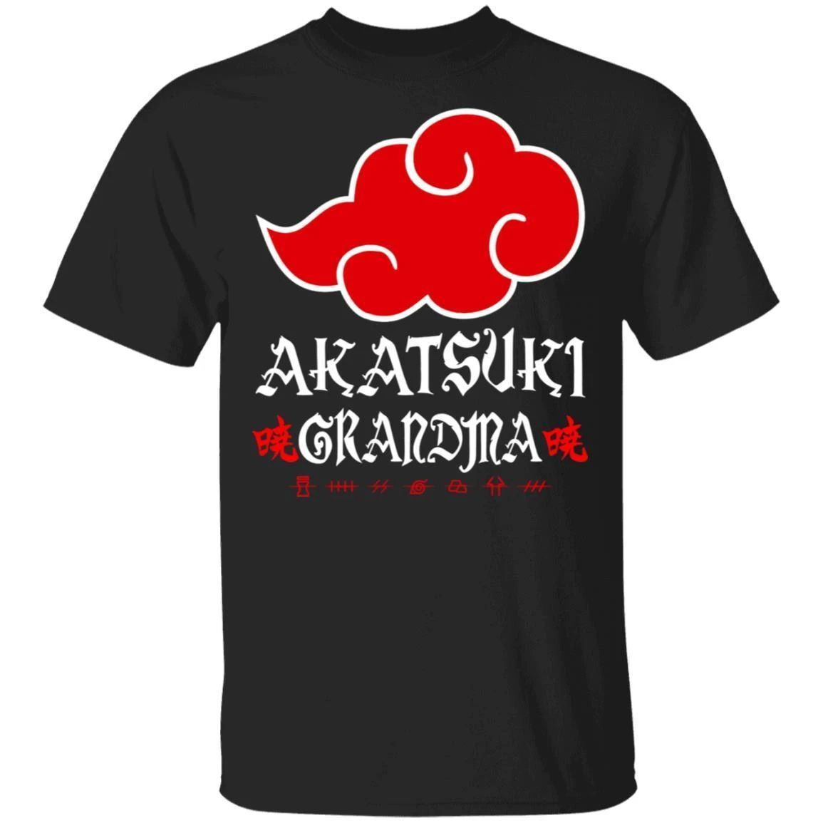 Akatsuki Grandma Shirt Naruto Red Cloud Family Tee