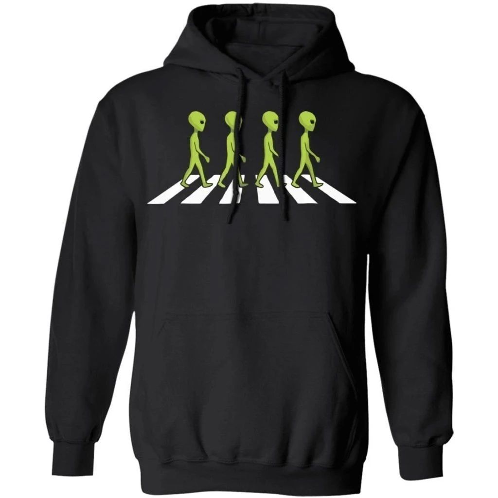 Alien On The Abbey Road Hoodie Funny Gift