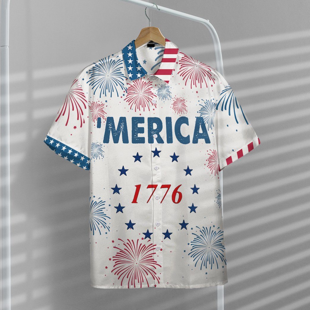 1776 Patriotic USA Custom Short Sleeve Shirt