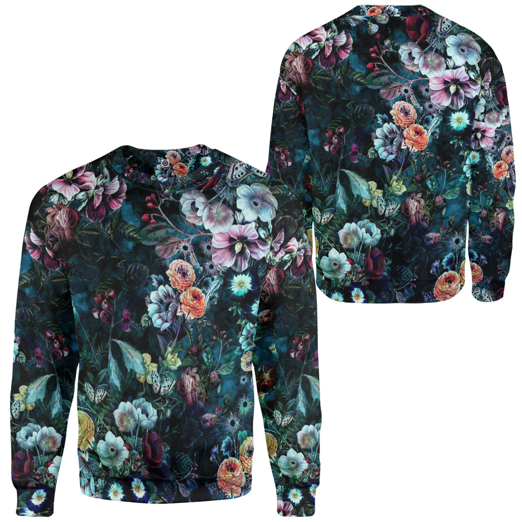 All Over Flower Printed T-Shirt Hoodie Fan Gifts Idea 3