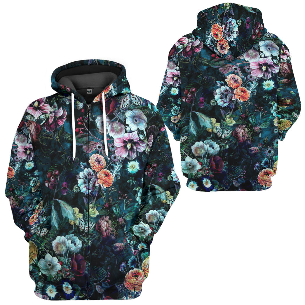 All Over Flower Printed T-Shirt Hoodie Fan Gifts Idea 7
