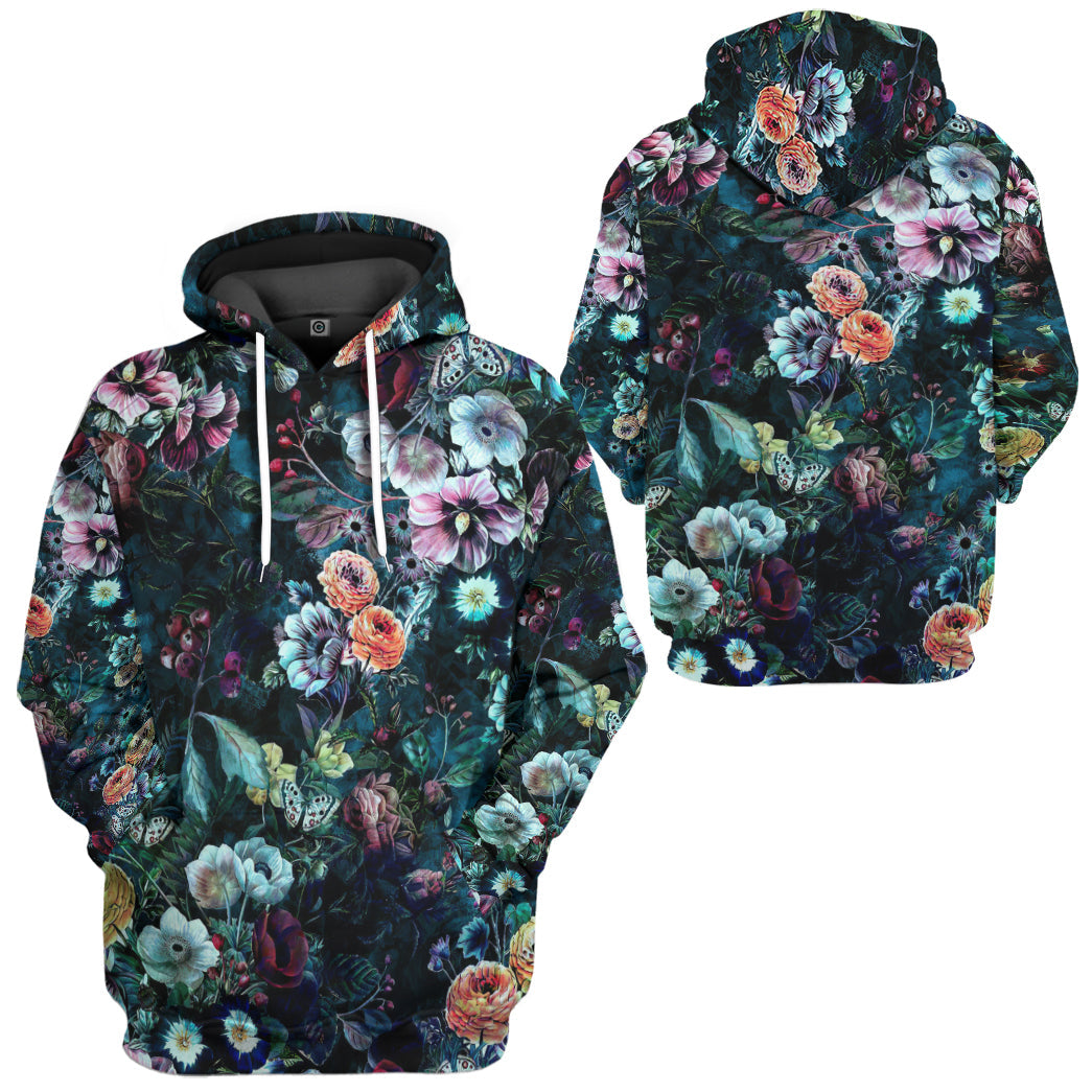 All Over Flower Printed T-Shirt Hoodie Fan Gifts Idea 1