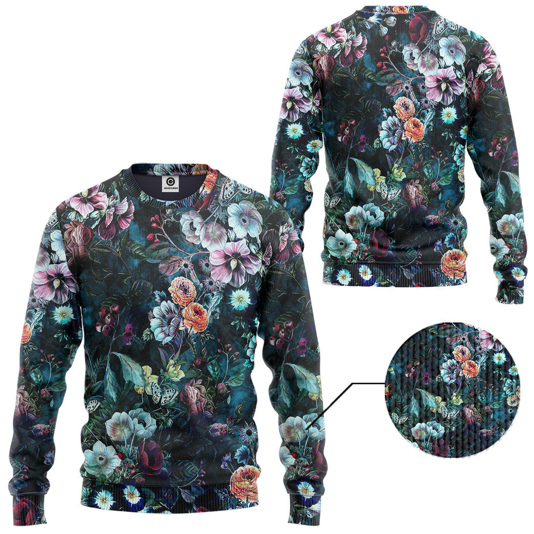 All Over Flower Printed T-Shirt Hoodie Fan Gifts Idea 13