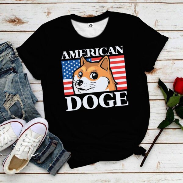 American Doge All Over Print T-Shirt Hoodie Fan Gifts Idea 13