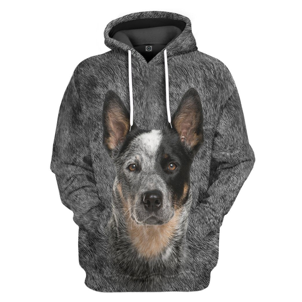 Australian Cattle Dog Front And Back Tshirt Hoodie Apparel