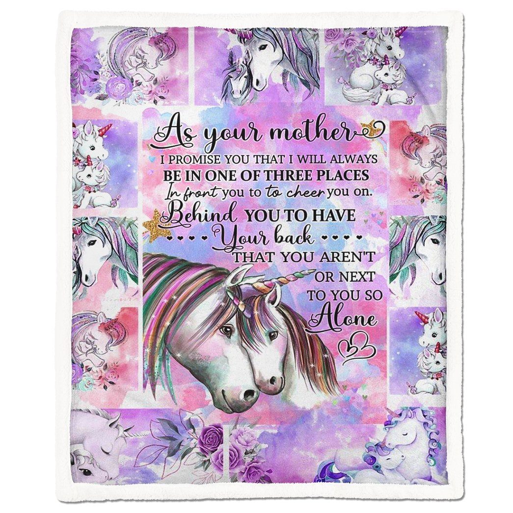 Alldaytee Baby Unicorn As Your Mother blanket
