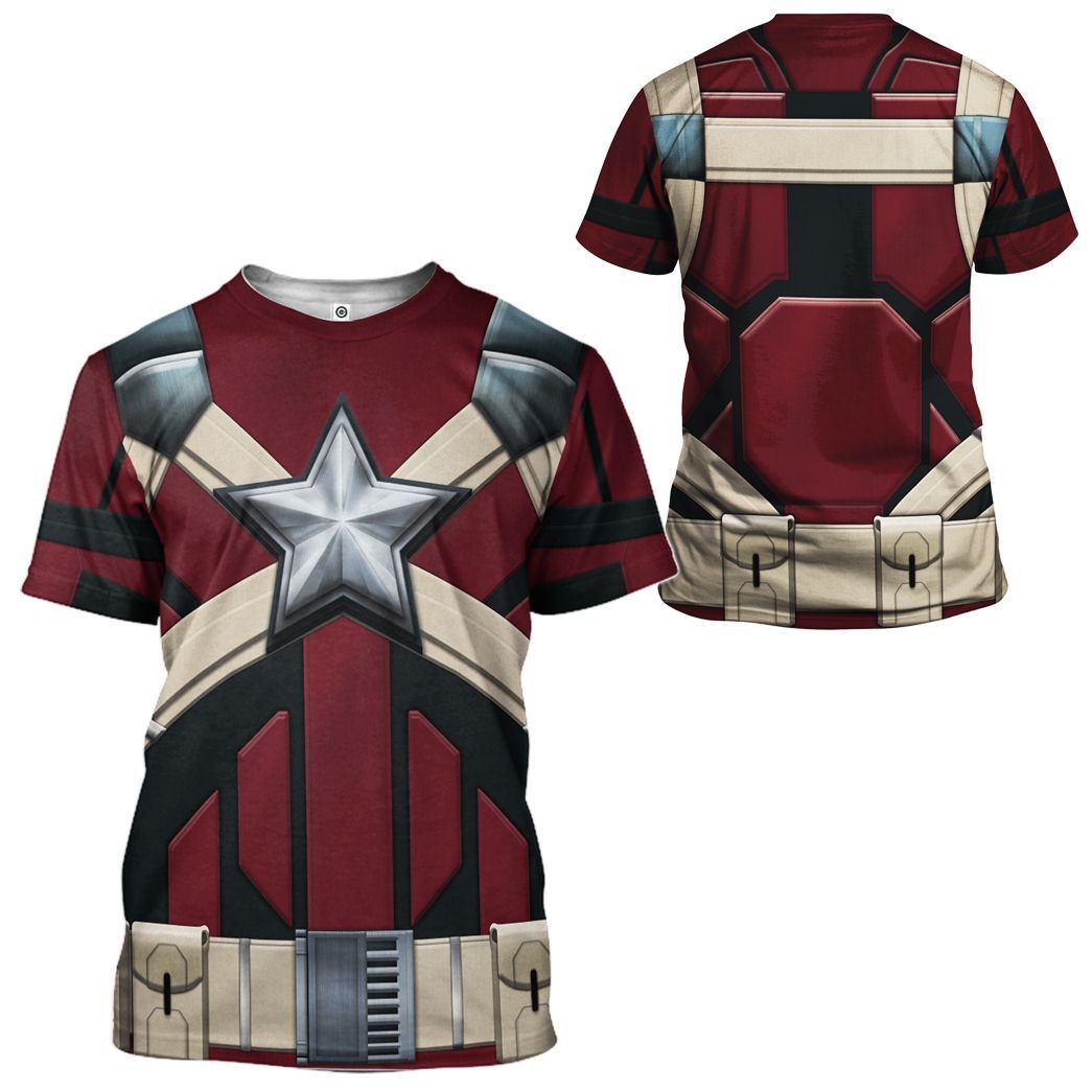Black Widow Red Guardian All Over Print T-Shirt Hoodie Fan Gifts Idea 5