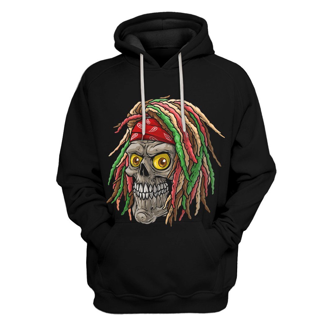 Bob Marley Skull 2 Hoodie Apparel