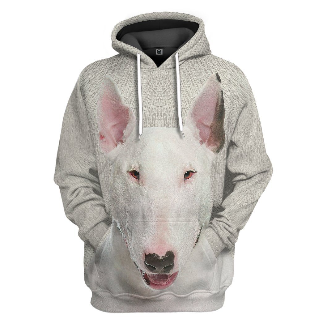 Bull Terrier Dog Front And Back Tshirt Hoodie Apparel