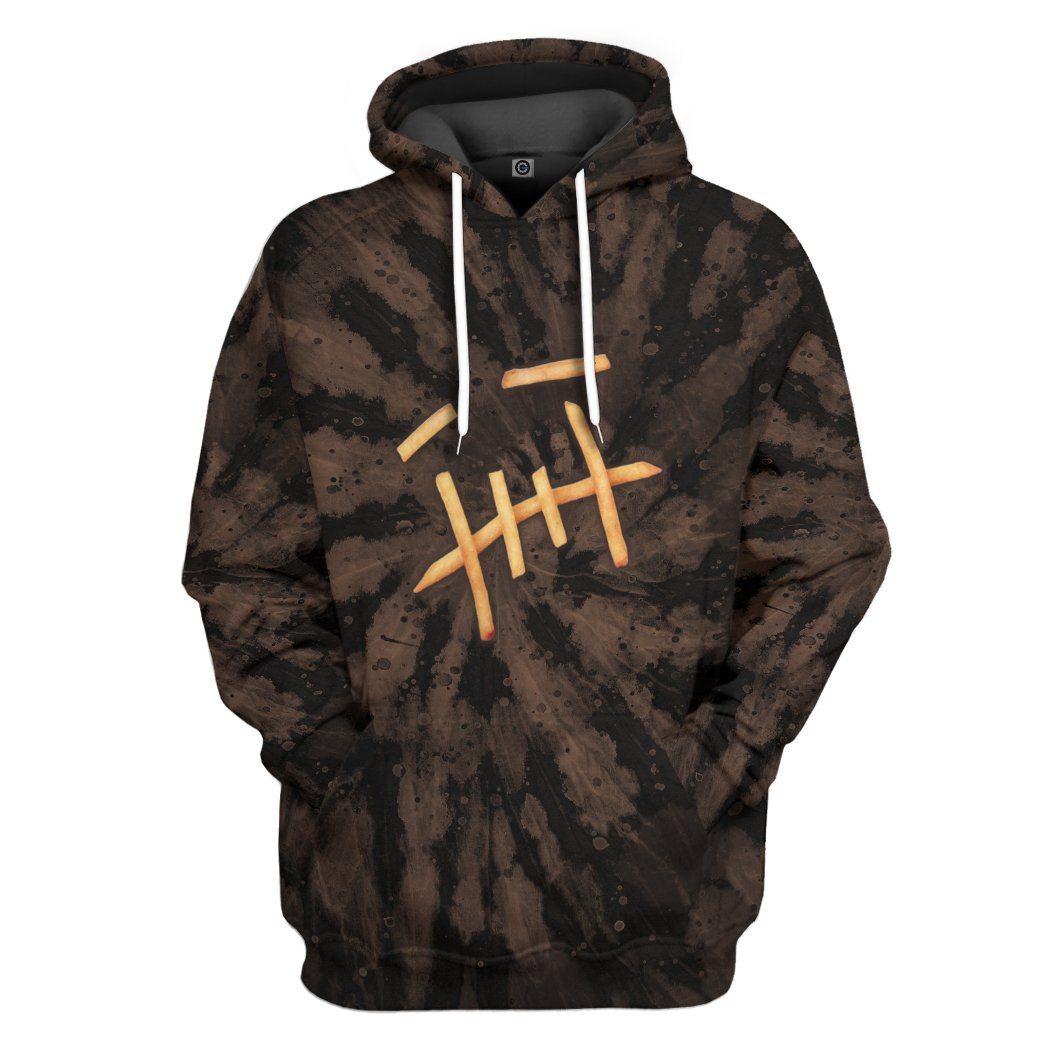 Cactus Jack Brown Tie Dye Custom Hoodie Apparel