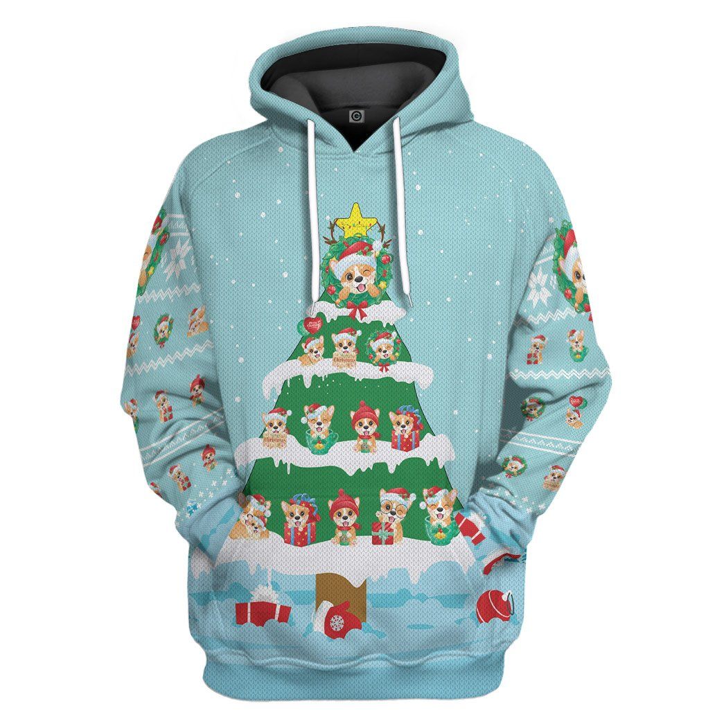 Christmas Corgi Custom Hoodie Apparel