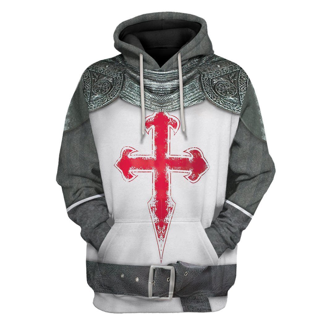 Crusader Knight Armour Custom Hoodie Apparel