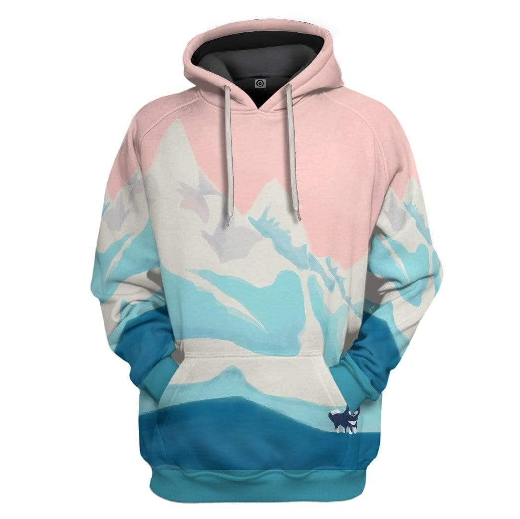 Custom Pastel Mountain Hoodie Apparel