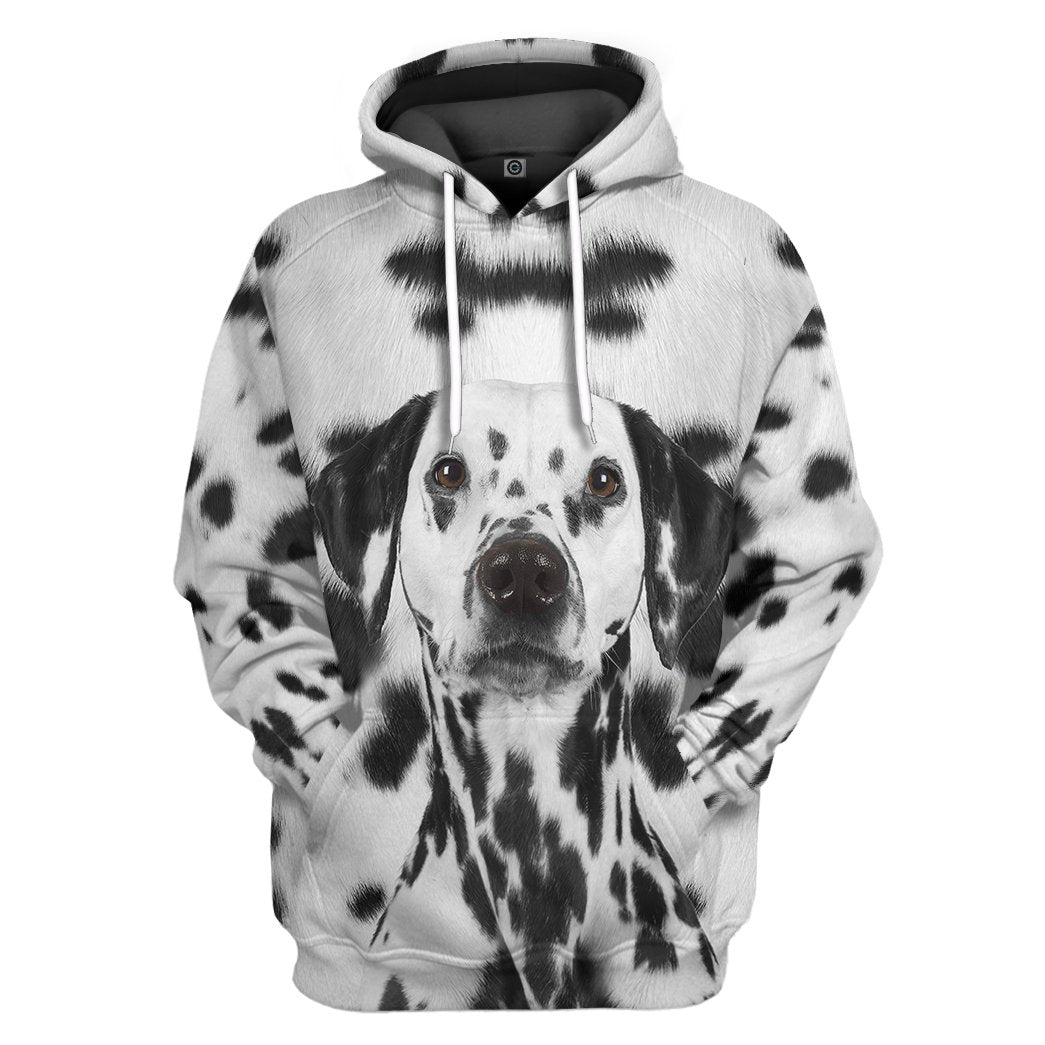 Dalmatian Dog Front And Back Tshirt Hoodie Apparel