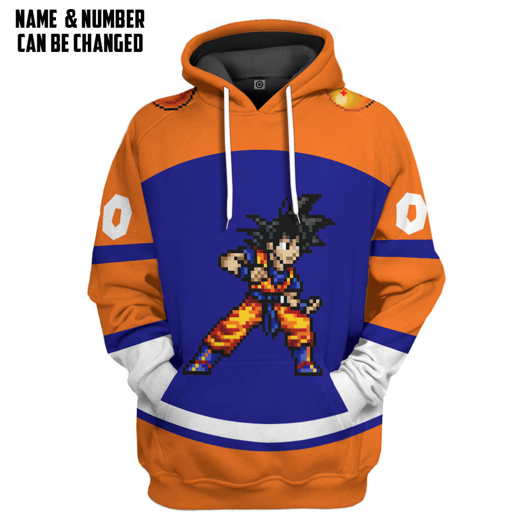 DBZ Goku Custom Name Custom Number Tshirt Hoodie Apparel