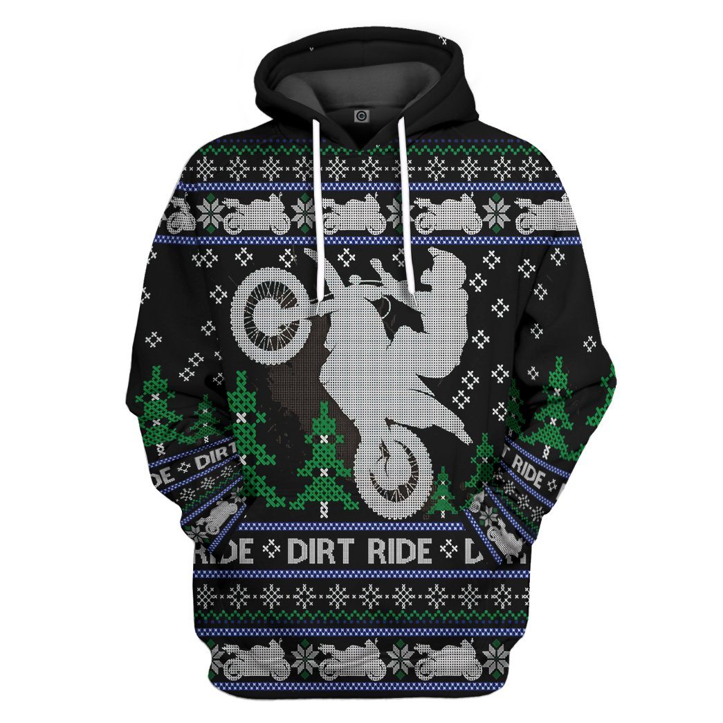 Dirt Ride Braaap Ugly Christmas Sweater Tshirt Hoodie Apparel