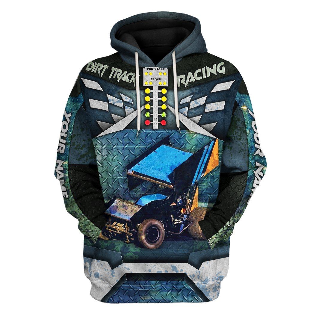 Dirt Track Racing Custom Name Tshirt Hoodie Apparel