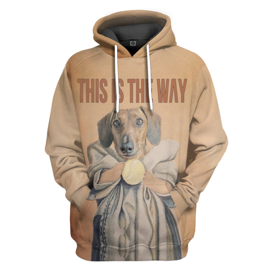 Dog Baby Yoda All Over Print T-Shirt Hoodie Fan Gifts Idea