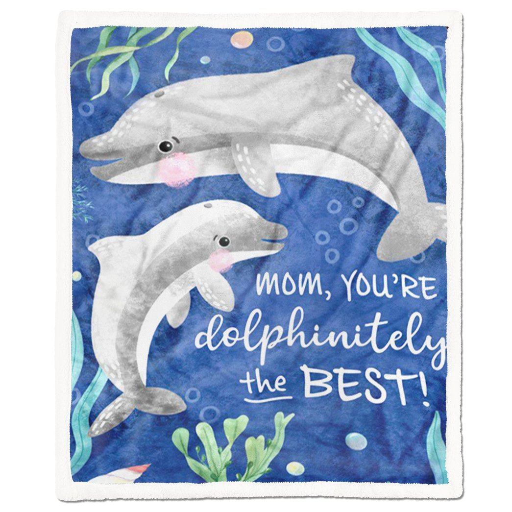 Alldaytee Dolphin To My Mom Blanket