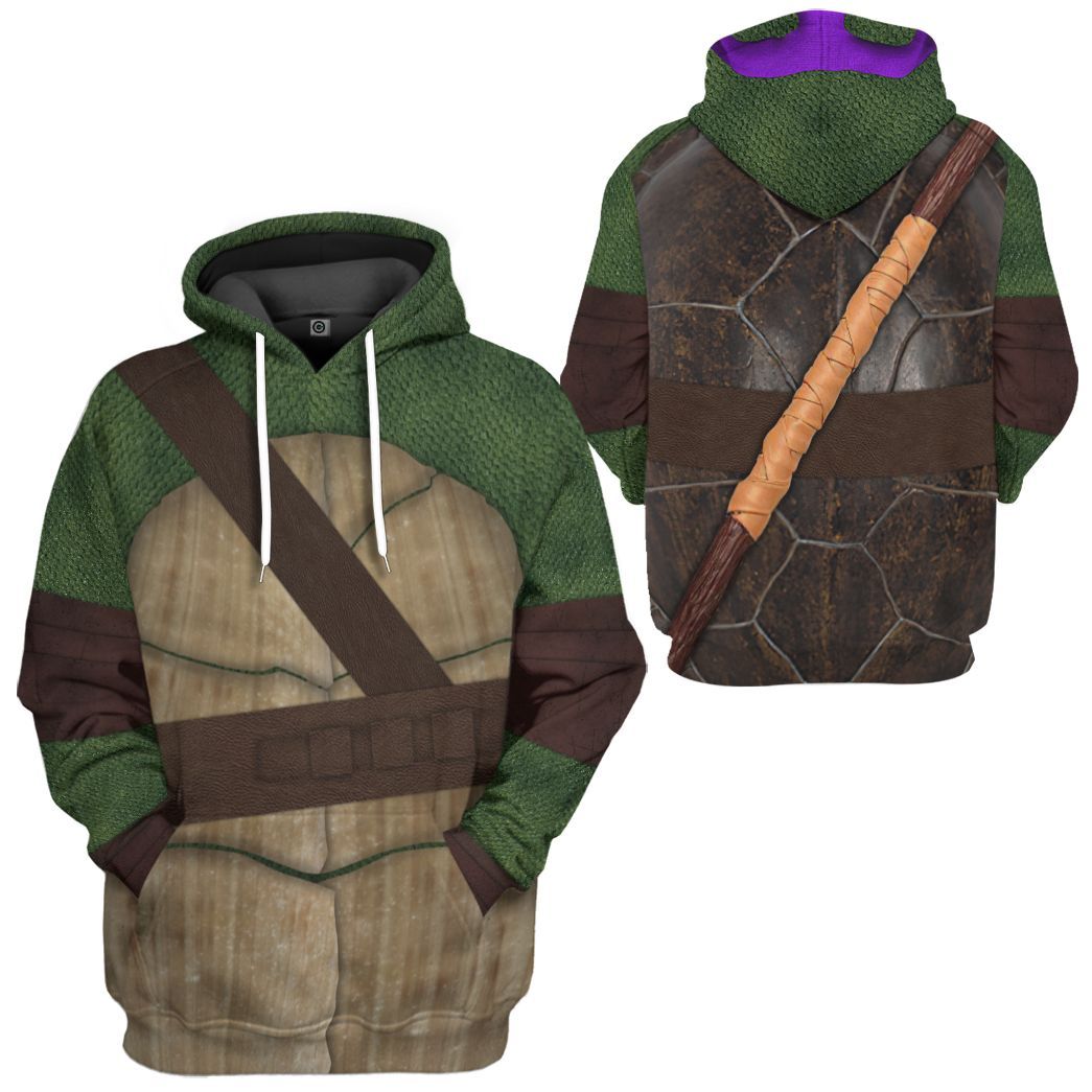 Donatello TMNT Don Donnie Cosplay v2 All Over Print T-Shirt Hoodie Fan Gifts Idea