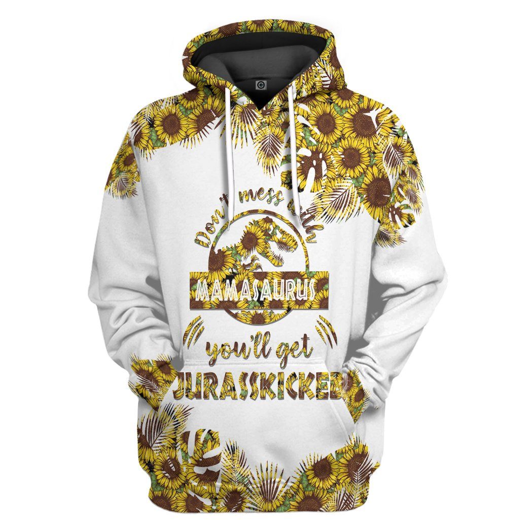 Dont Mess With Mamasaurus v3 Mothers Day Gift All Over Print T-Shirt Hoodie Fan Gifts Idea