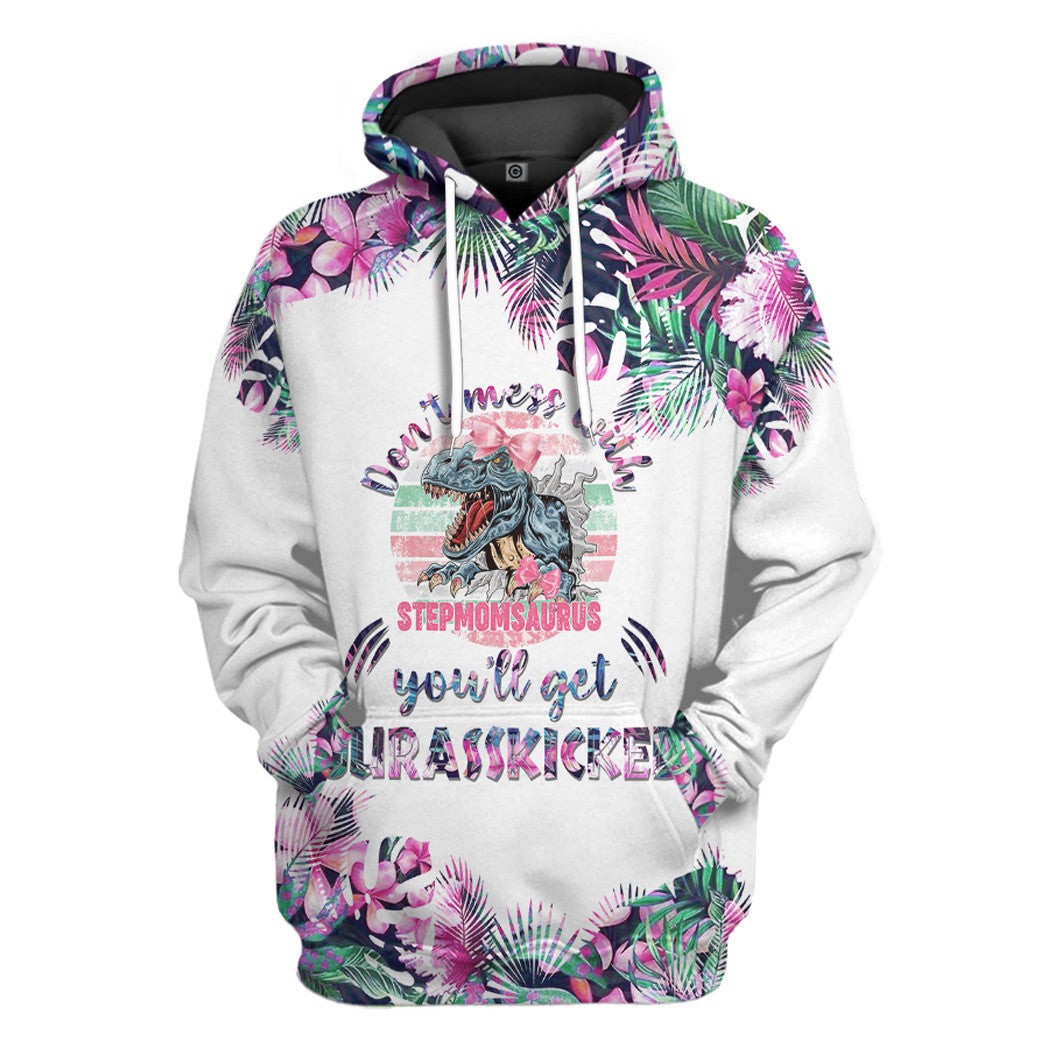 Dont Mess With Stepmomsaurus Mothers Day Gift All Over Print T-Shirt Hoodie Fan Gifts Idea