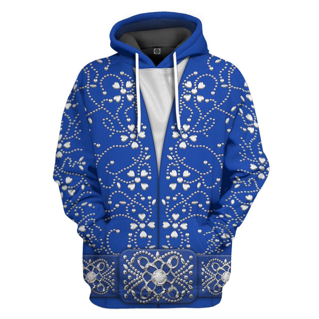 ELV PRL Blue Swirl Jumpsuit All Over Print T-Shirt Hoodie Fan Gifts Idea