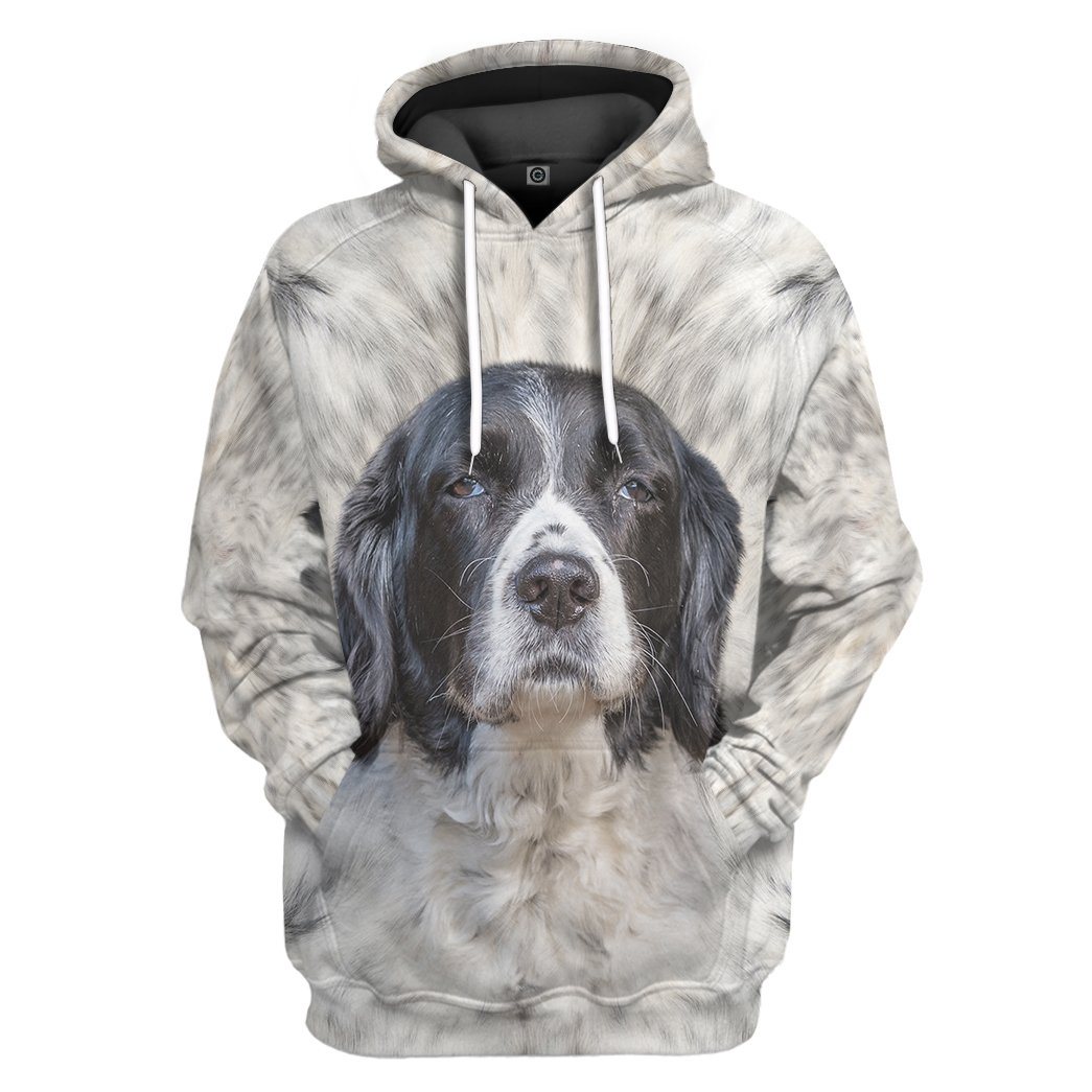 English Springer Spaniel Dog Front And Back Tshirt Hoodie Apparel