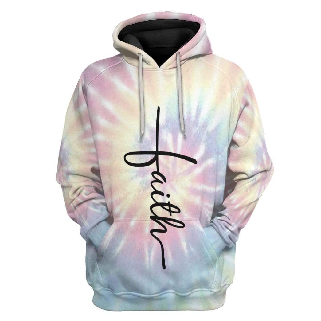 Faith Tie Dye Custom Hoodie Apparel