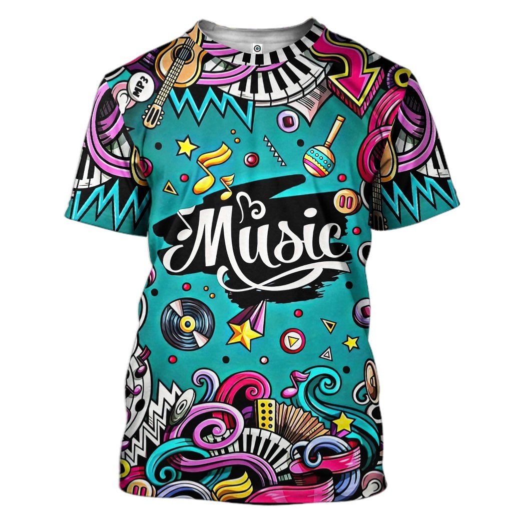 Fashion Musical Instruments Cutsom Shirt 15