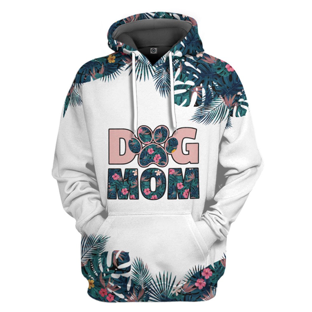 Floral Dog Mom Custom Hoodie Tshirt Apparel