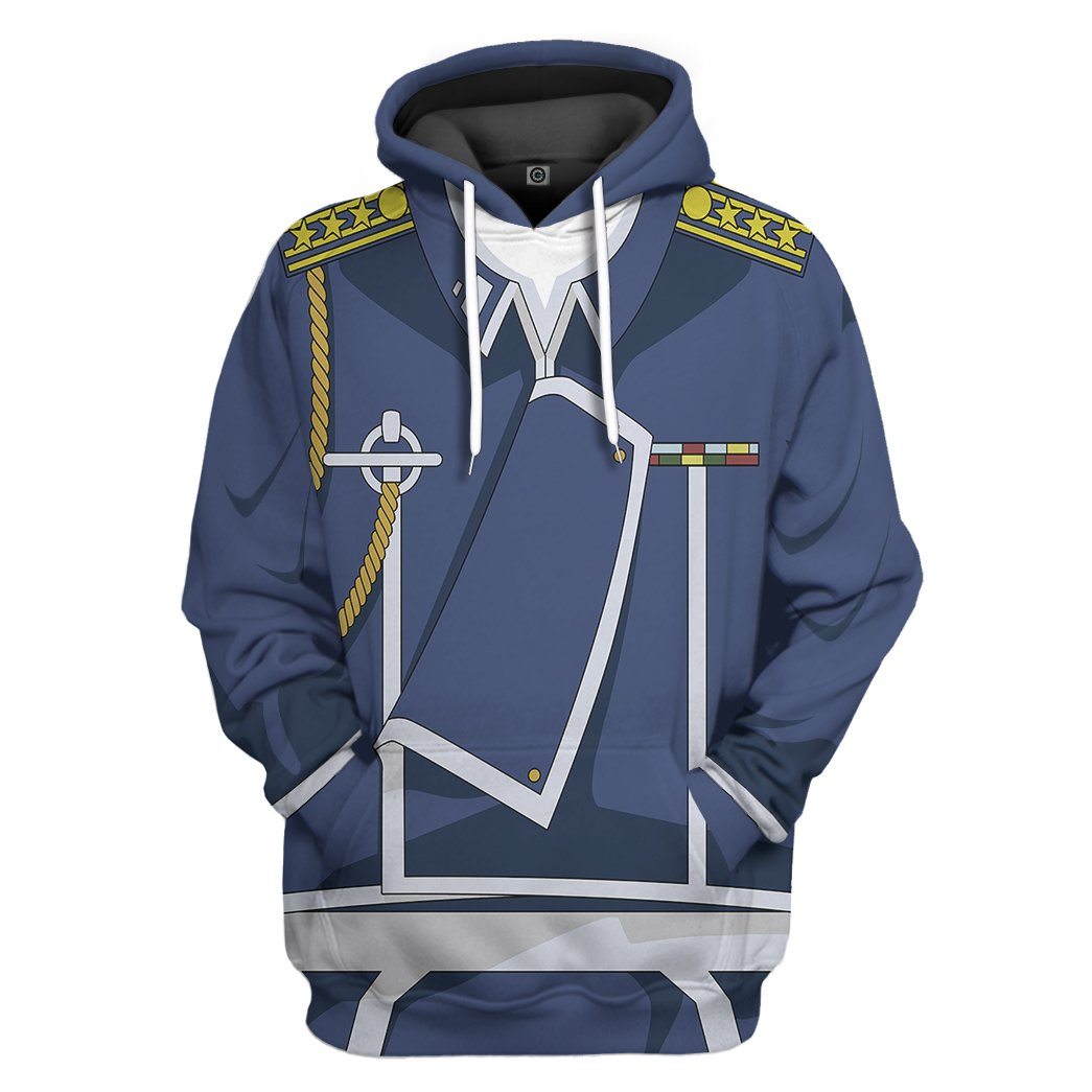 Fullmetal Alchemist Colonel Roy Mustang All Over Print T-Shirt Hoodie Fan Gifts Idea