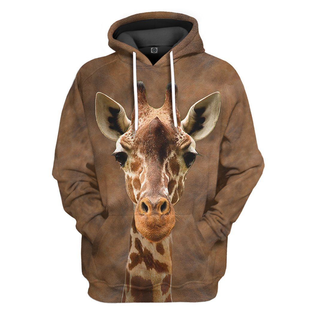 Giraffe Front And Back Tshirt Hoodie Apparel