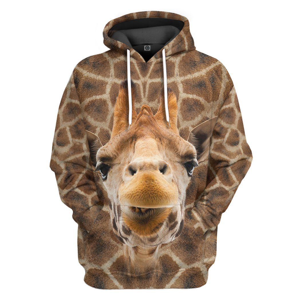 Giraffe Front And Back All Over Print T-Shirt Hoodie Fan Gifts Idea