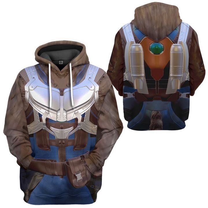 Guardian Of The Galaxy Rocket Racoon Costume v2 All Over Print T-Shirt Hoodie Fan Gifts Idea