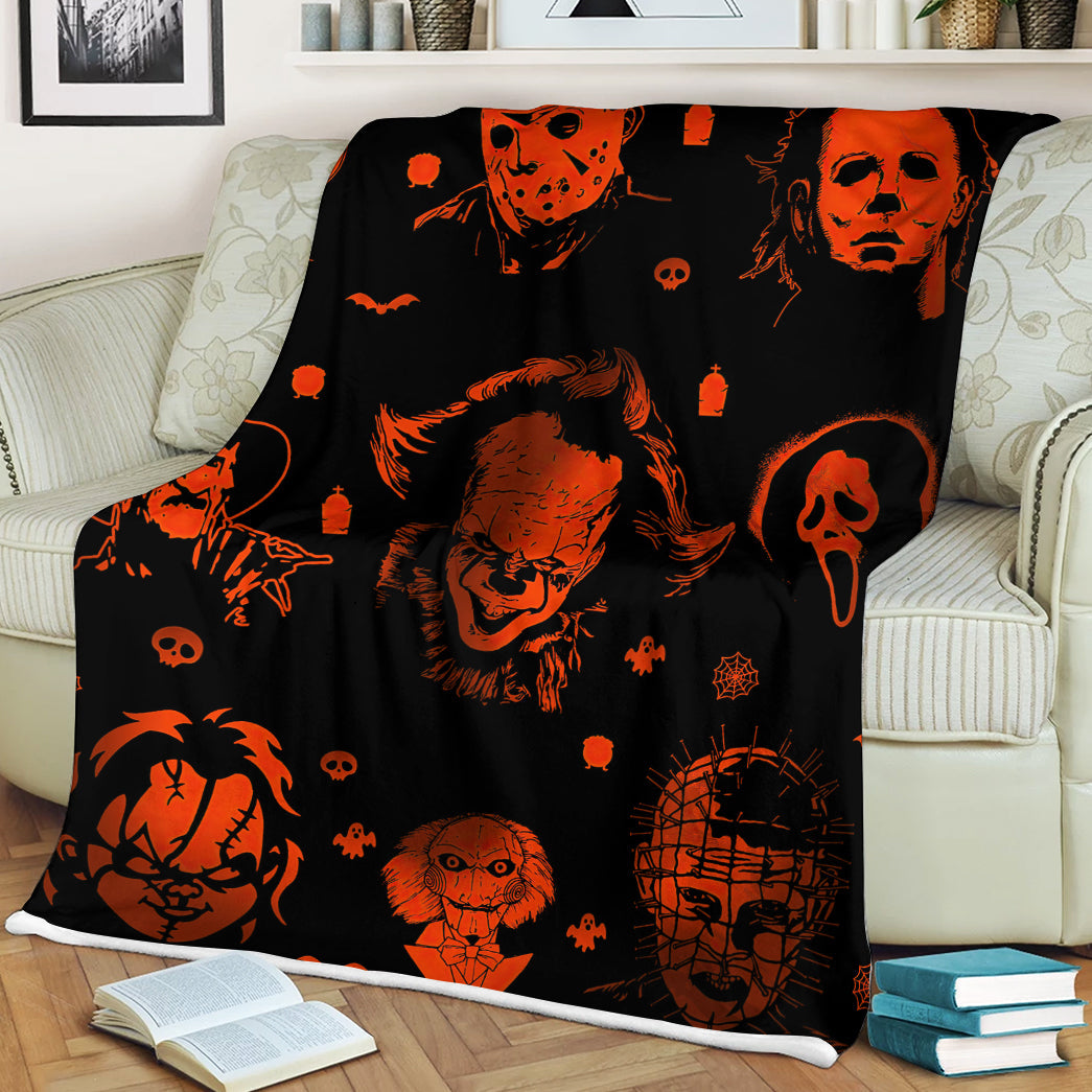 Alldaytee Halloween Horror Movie Murderer Custom Blanket