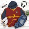 Harry Potter Gryffindor Quidditch Uniform Custom Number Hoodie Tshirt Apparel 13