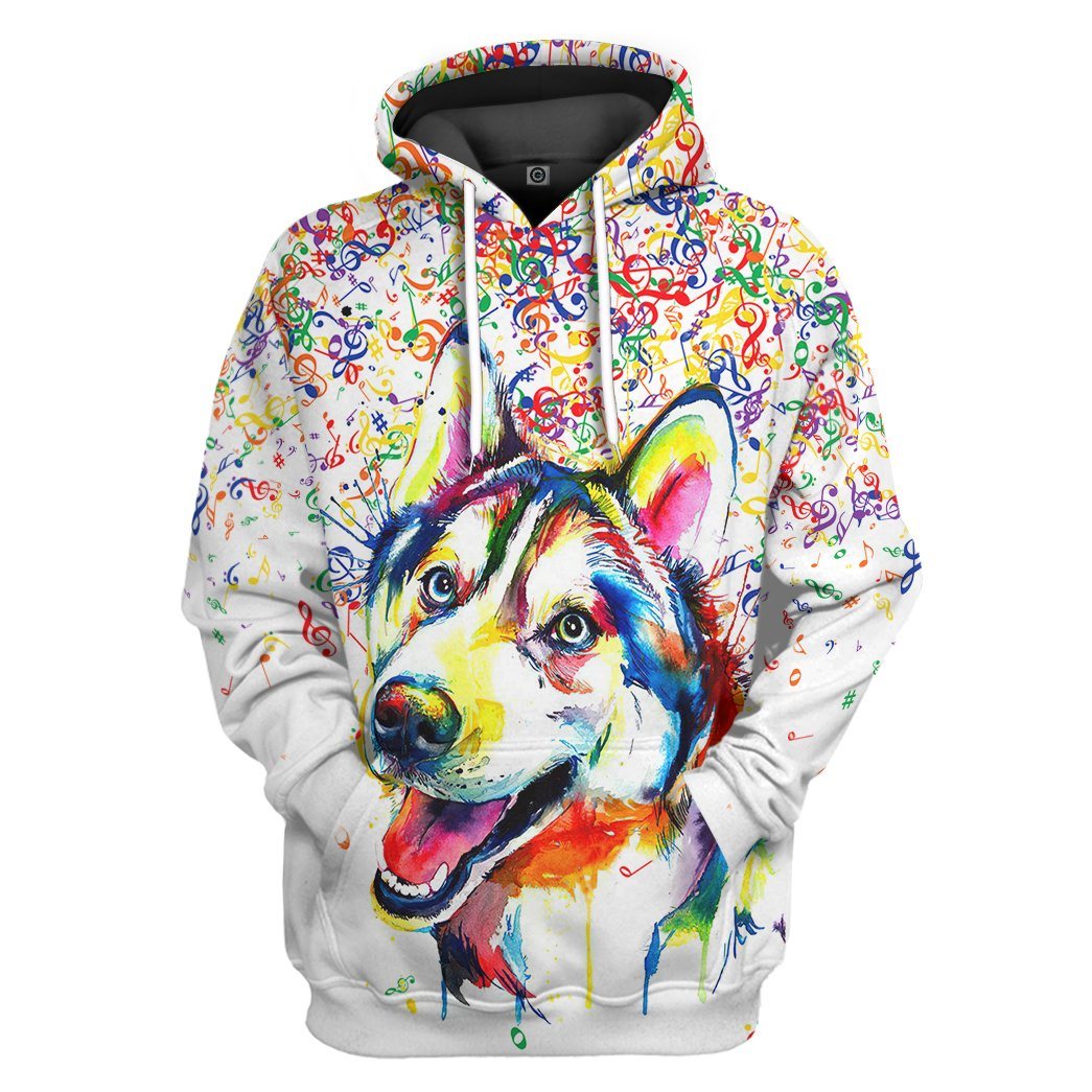 Husky Music Tshirt Hoodie Apprarel