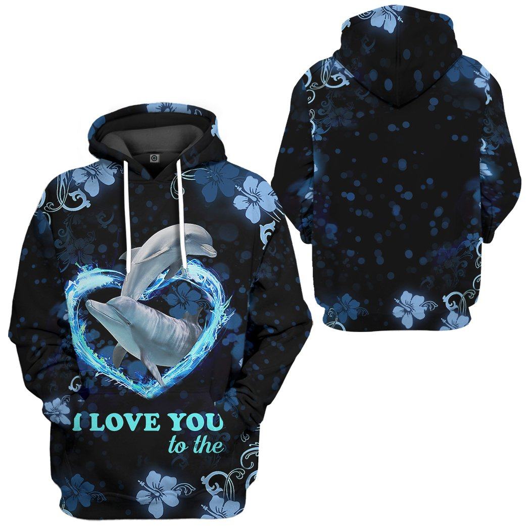 I Love You Couple Dolphin Tshirt Hoodie Apparel