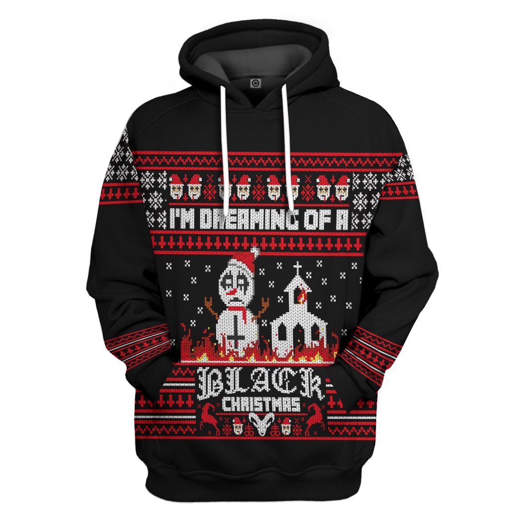 Im Dreaming Of A Black Christmas Ugly Christmas Sweater Custom Hoodie Apparel