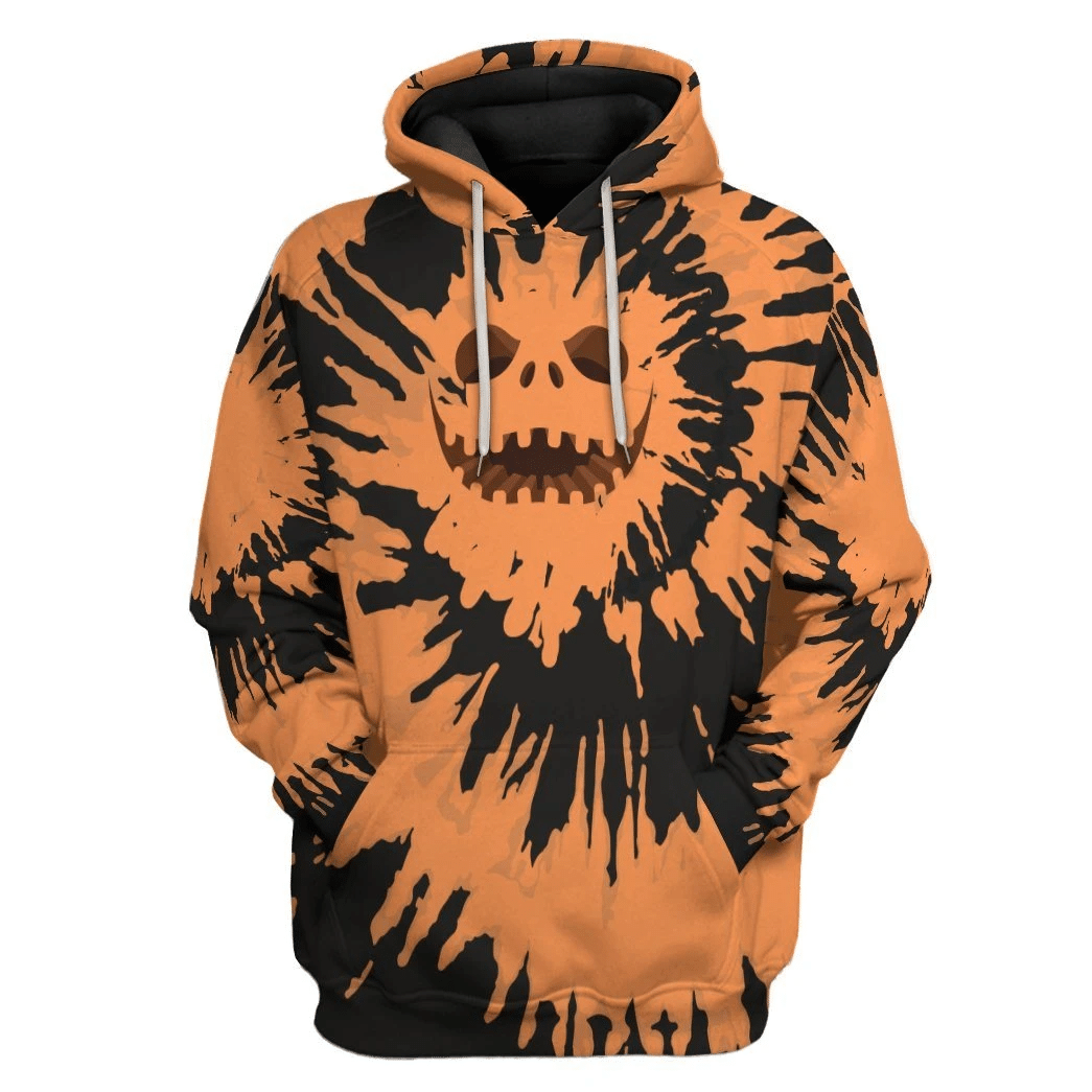 Jack Skellington Tie Dye Custom Hoodie Apparel