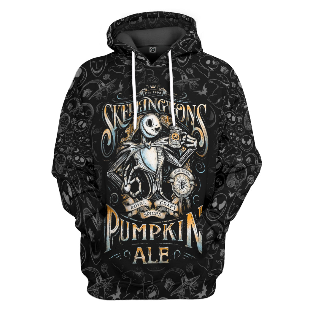 Jack Skellingtons Pumpkin Royal Craft Ale All Over Print T-Shirt Hoodie Fan Gifts Idea