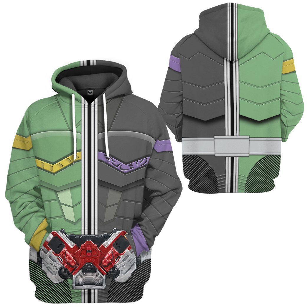 Kamen Rider W Cyclone Joker Form Tshirt Hoodie Apparel