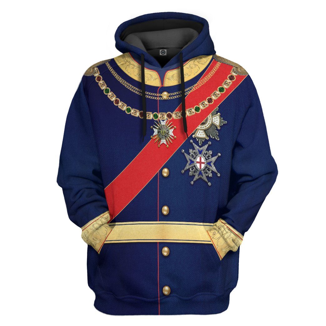 King Ludwig II of Bayern Custom Hoodie Apparel