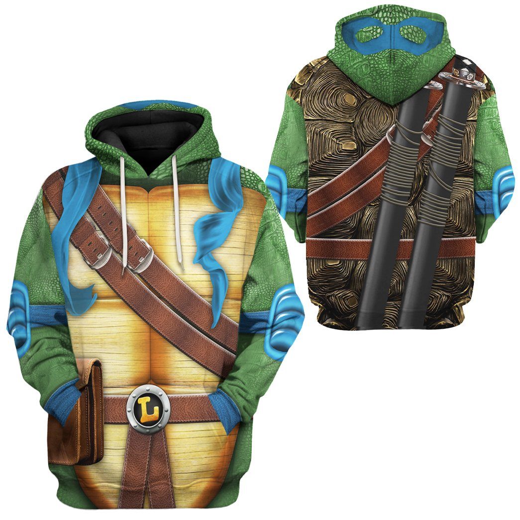 Leonardo TMNT Leo Cosplay All Over Print T-Shirt Hoodie Fan Gifts Idea